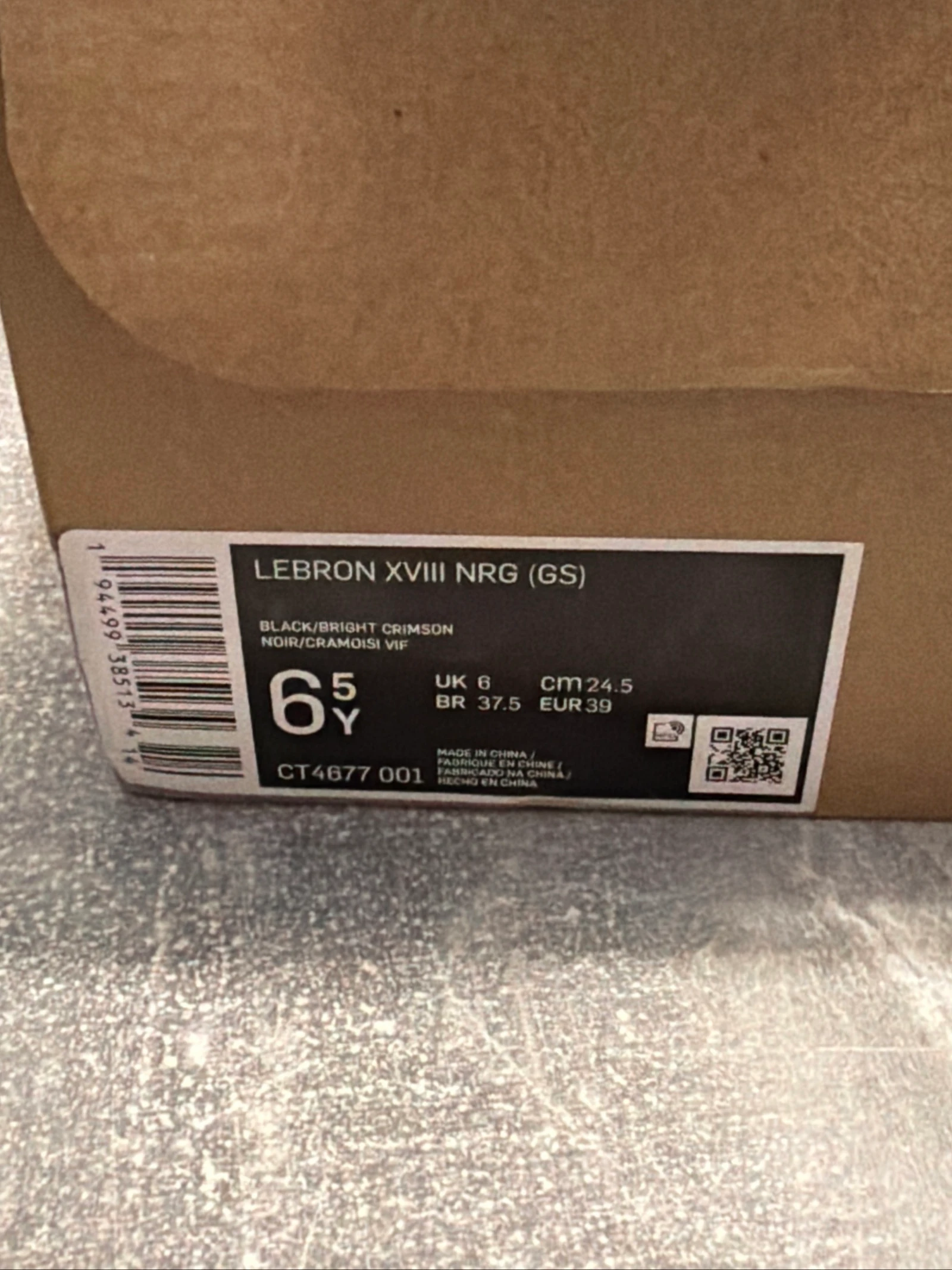 Tênis nike Lebron XVIII NRG tamanho 39 novo – photo 2